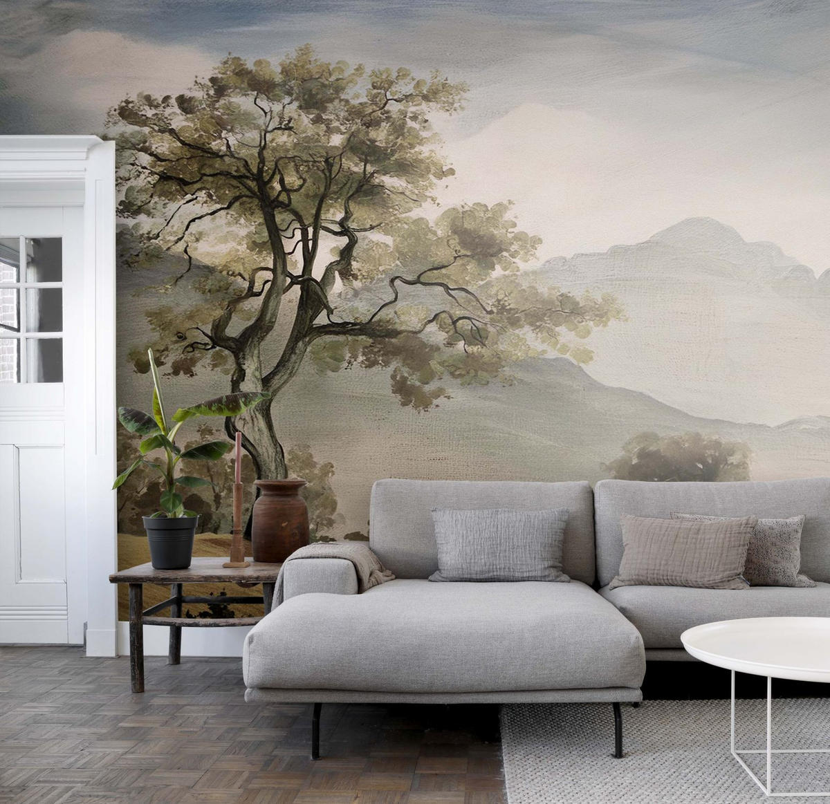 FOTOTAPETE italienische Landschaft 400 x 279 cm - Grün, Papier (400/279cm) - ESTAhome