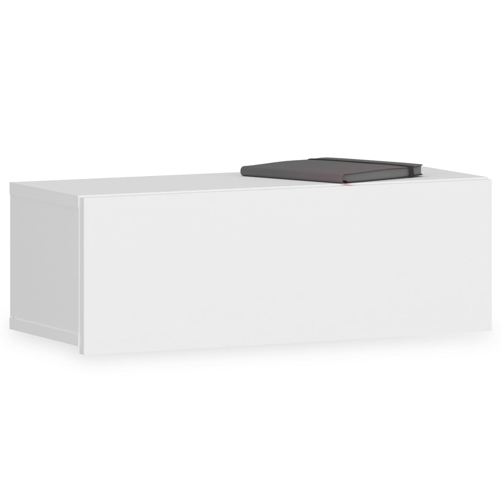 HÄNGENDER NACHTTISCH NANI weiß - Weiß, Holzwerkstoff (60/21/27cm) - IDIMEX