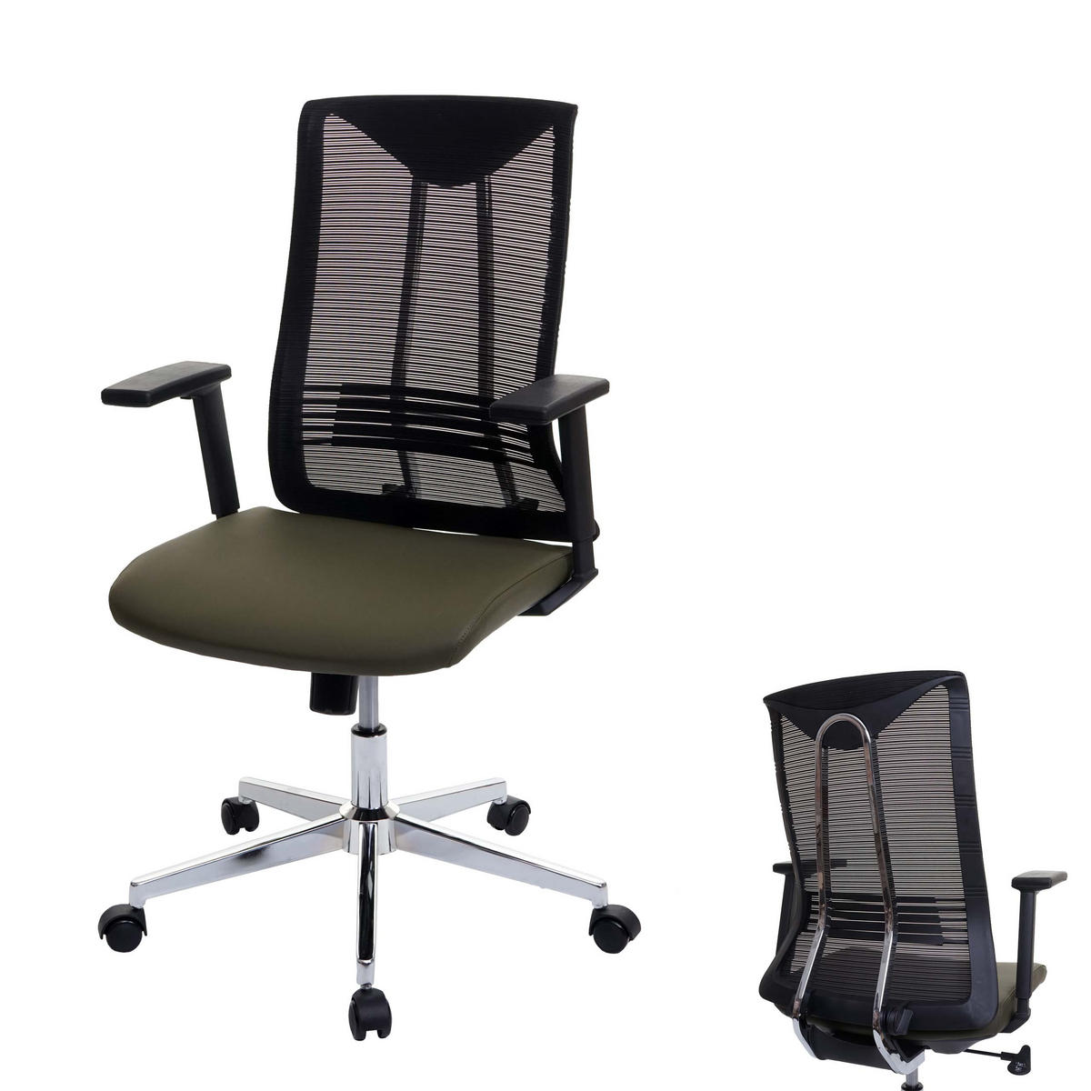 BÜROSTUHL Grün - Grün, Textil (65/110/66cm) - MCW
