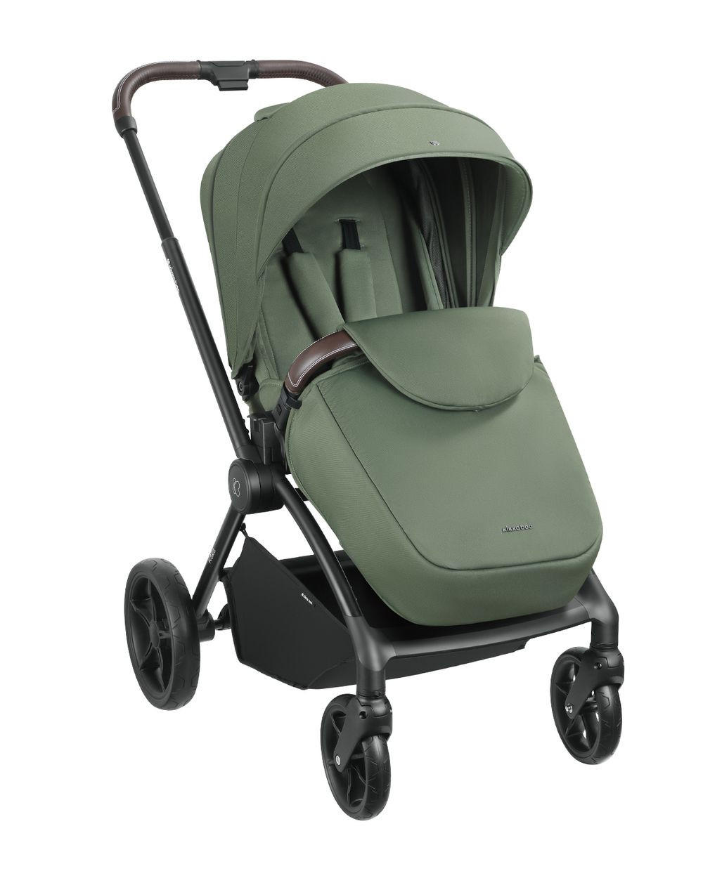KOMBIKINDERWAGEN Kara 2 in 1 dunkelgrün Babywanne, Sportsitz, Wickeltasche, Federung - Grün, Metall (79/61/105cm) - Kikka boo