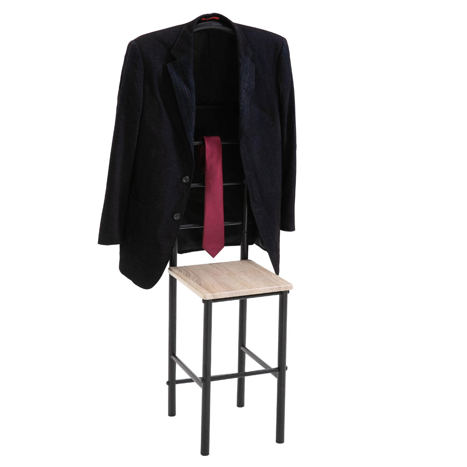 HERRENDIENER JIVO - Schwarz/Sonoma Eiche, Metall (53/121/47cm) - CARO-Möbel