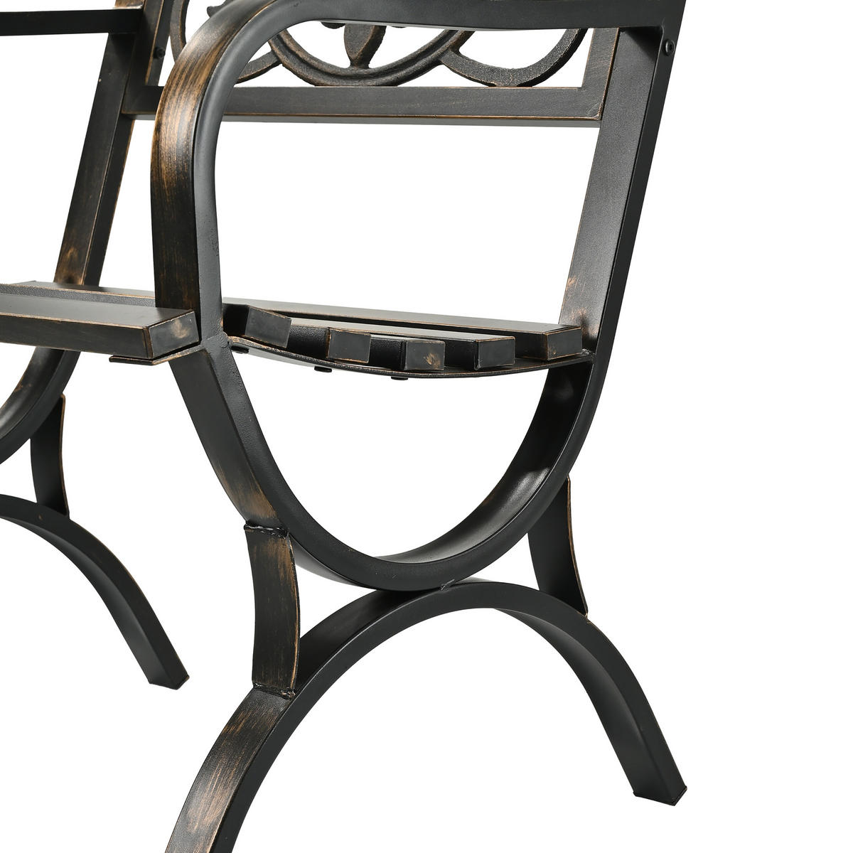 GARTENSTUHL - Schwarz, Metall (60/85.5/56cm) - Relaxdays