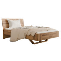 SCHWEBEBETT HOVERO 90/220 cm aus Wildeiche - Braun, Holz (90/220cm) - MeinMassivholz