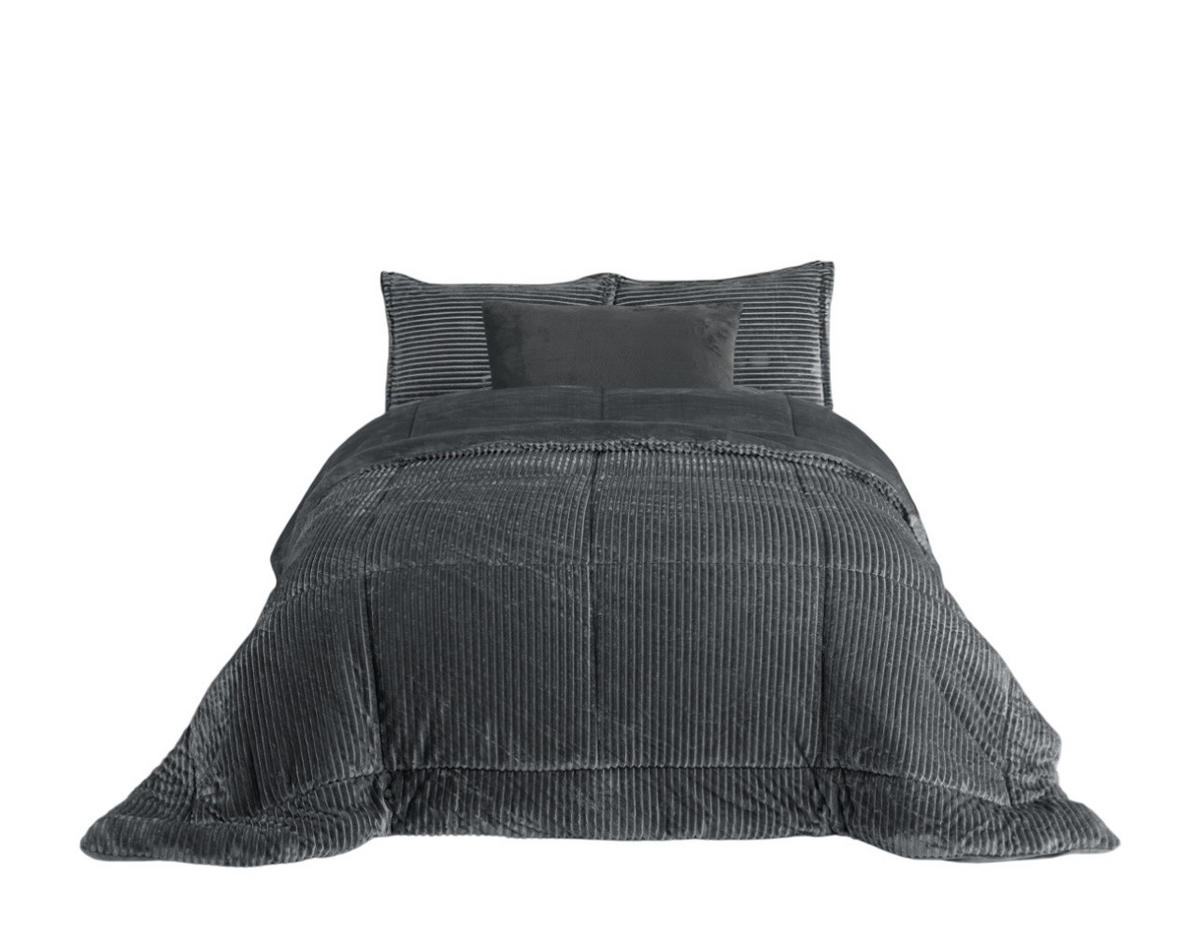 TAGESDECKE 260/240 cm Set 4-teilig VESPA #04 - Grau, Textil (260/240cm) - ROLFNERS