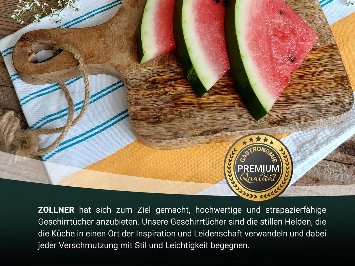 GESCHIRRTÜCHER, 5er-Set, 50x70 cm, 100% Baumwolle, farblich sortiert - Orange, Textil (50/70cm) - Zollner
