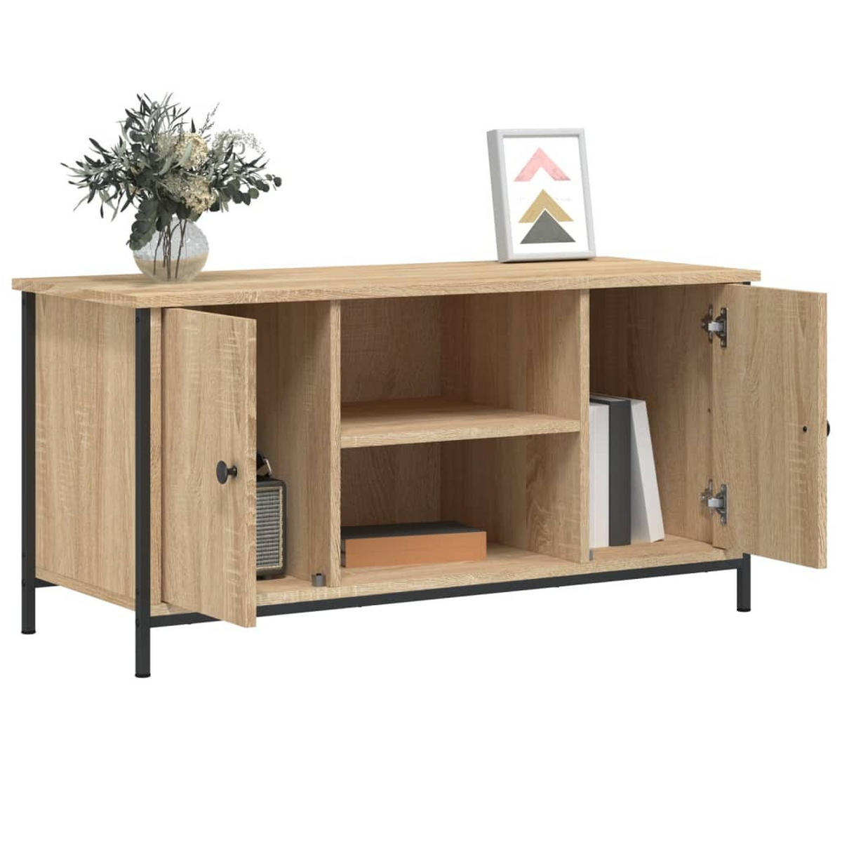 TV-SCHRANK Sonoma-Eiche 100/40/50 Cm Holzwerkstoff - Braun, Holzwerkstoff (100/50/40cm) - vidaXL