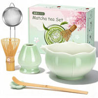 MATCHA Besen Set 6-teiliges Set Grün - Grün, Keramik (13.5/19.4/13.5cm)