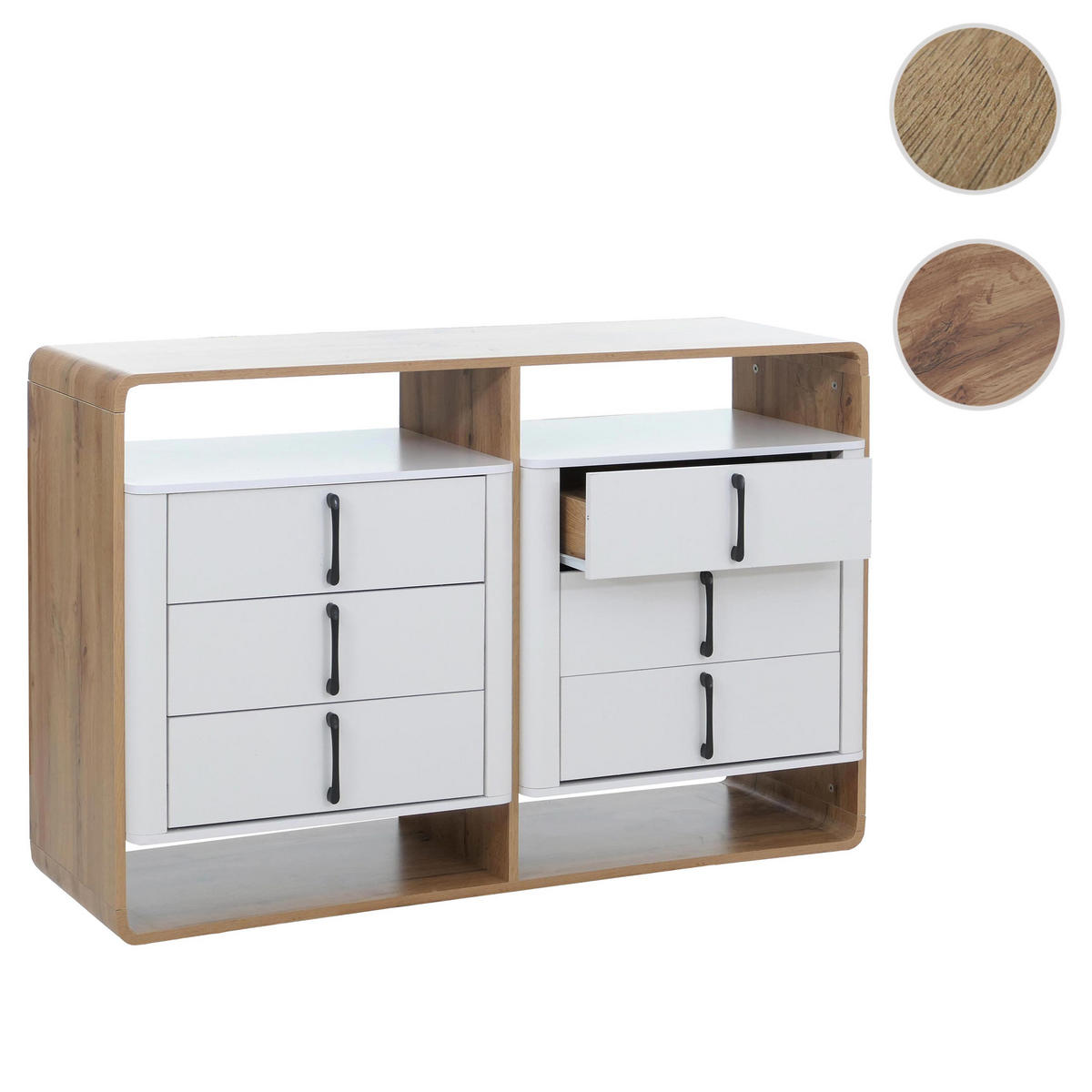 VYSOKÁ SKŘÍŇ Bílá - bílá, dřevo (120/80/42cm) - MCW