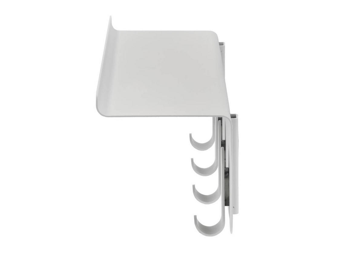 WANDGARDEROBE A-Collection grau mit Ablage 11/40/15 cm - Grau, Metall (40/15/11cm) - Zone Denmark