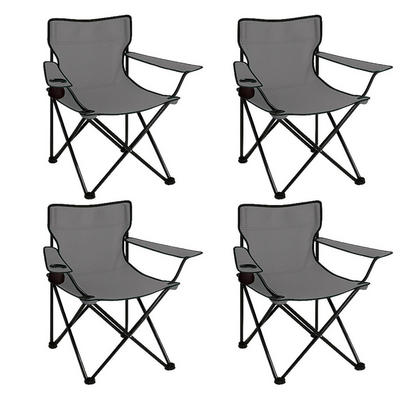 Coemo Campingstuhl Grau 50x80x50 cm