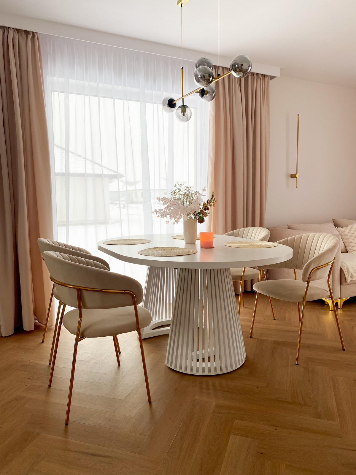 TISCH Weiß DUSTO Ausziehbar Mit Lamellen 100/200 cm - Weiß, Holzwerkstoff (100/100/77cm) - Sepro Meble