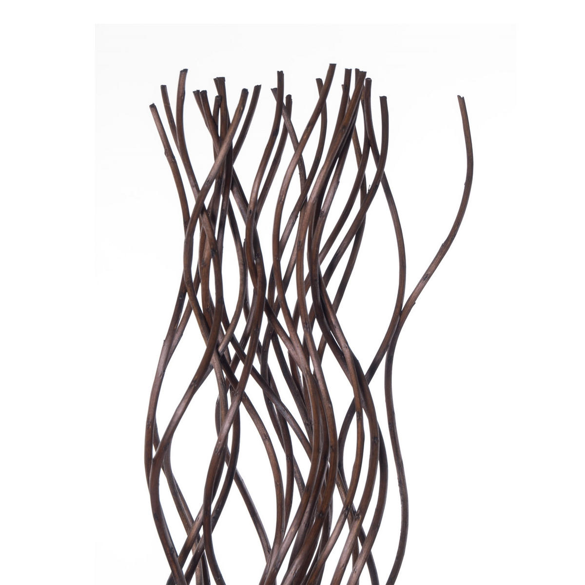 RAUMTEILER WEIDENBÜNDEL Jasmin 170x35 cm, Weidenholz gewellt dunkelbraun - Braun, Naturmaterialien (35/170/35cm) - CREEDWOOD