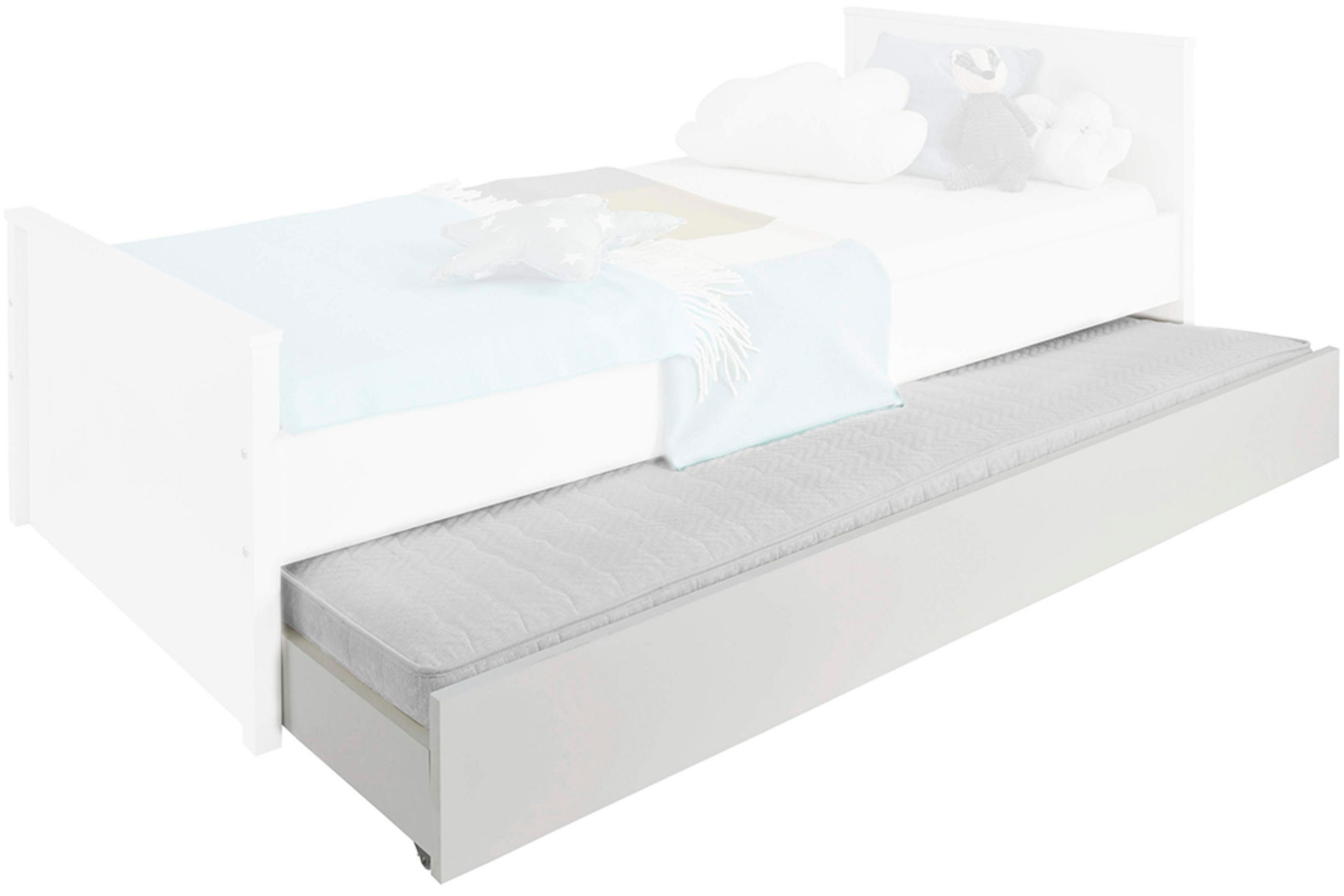 Konsimo® Bettschublade Weiß