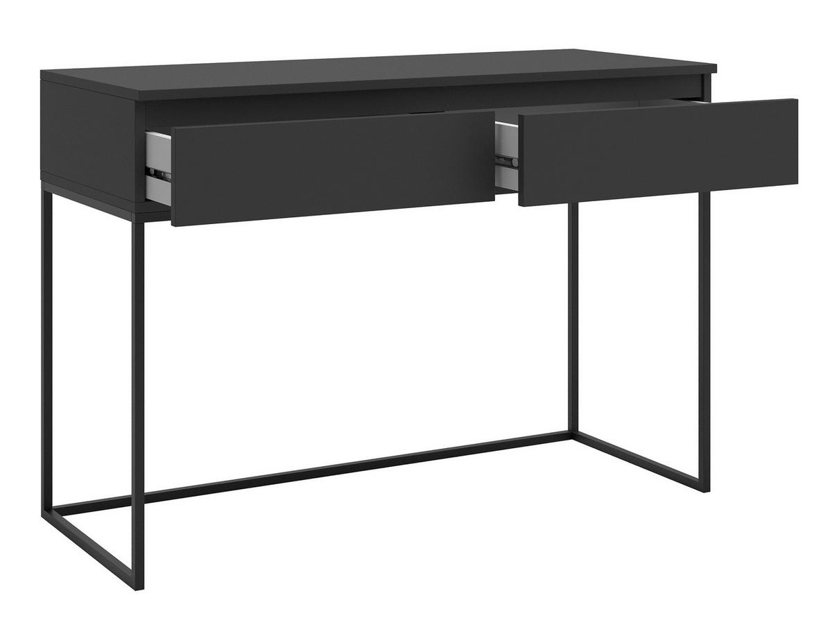 SCHMINKTISCH Selsey Bemmi Schwarz 120 cm - Schwarz, Holzwerkstoff/Metall (50/120/80cm) - Selsey