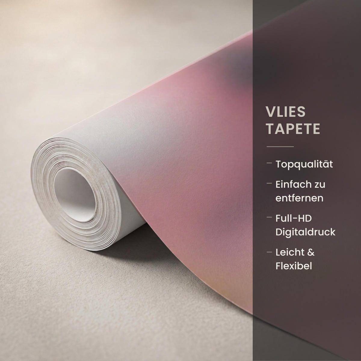 TAPETE - Blumen - Lila - Unscharf - 400x240 cm - Rosa, Papier (400/240cm) - OnlyWow