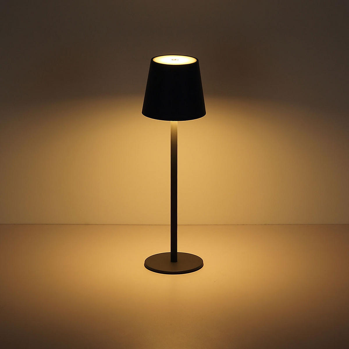 LED TISCHLAMPE Vannie Grau Akku - Grau, Metall (11.5/11.5/36cm) - Globo Lighting