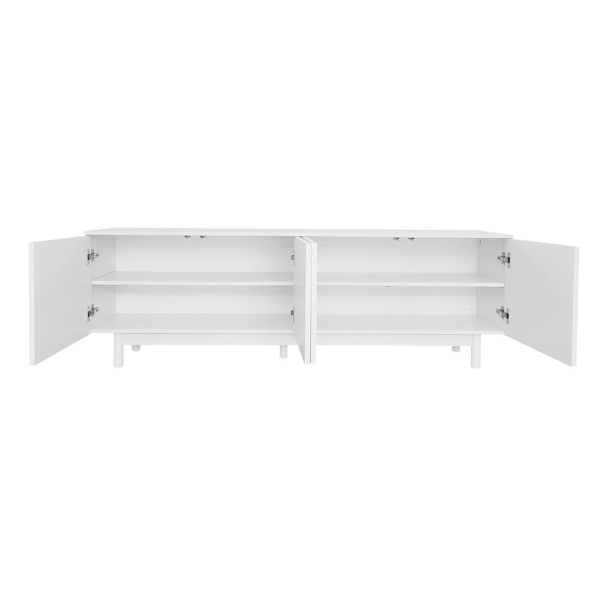 SIDEBOARD Weiß 175/38/56 cm - Weiß, Holzwerkstoff (38/56/175cm) - Urban Meuble