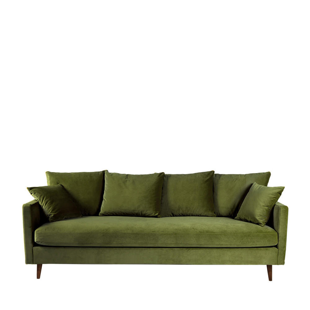 BETTSOFA - Olivengrün - Olivgrün, Textil (213/86/95cm) - Drawer
