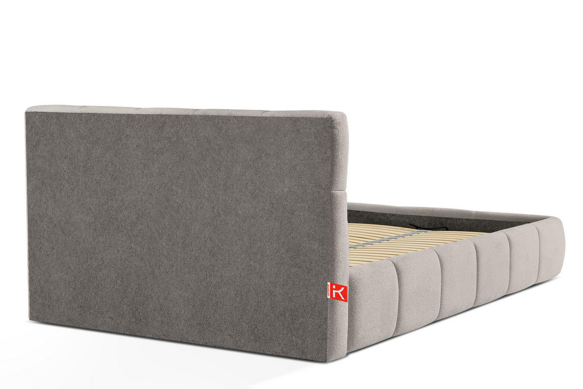 POLSTERBETT ALTOS, hellgrau - Hellgrau, Holz/Holzwerkstoff (160/200cm) - KONSIMO®
