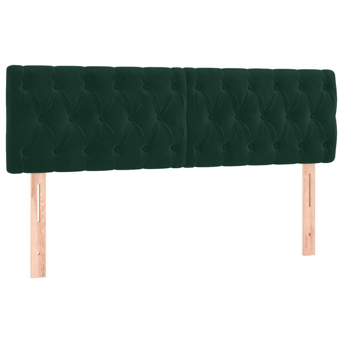 BOXSPRINGBETT 160/200 Cm Grün Samt - Grün, Textil (160/203cm) - vidaXL