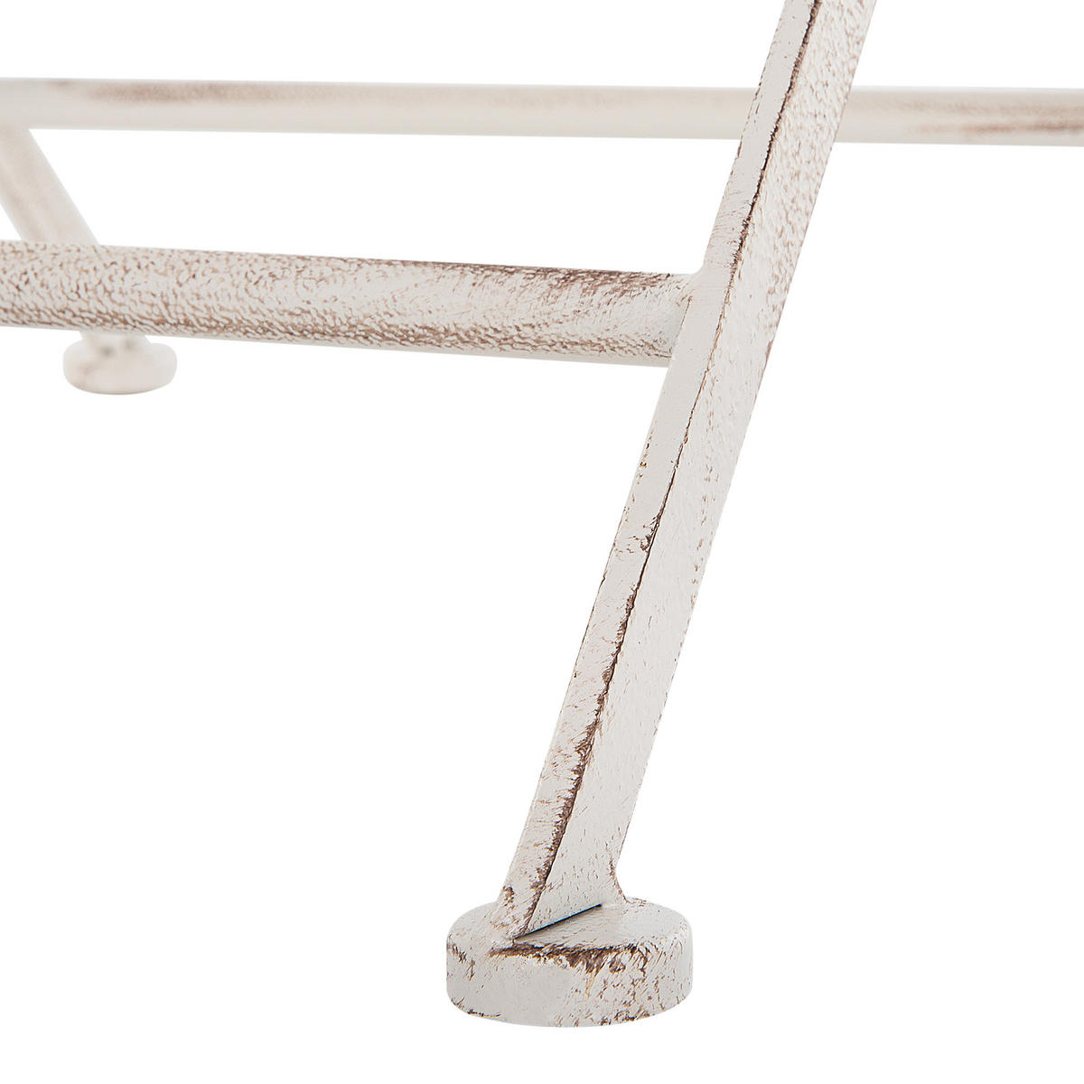 GARTENTISCH Metall Beige Trieste - Beige, Metall (70/70/76cm) - Beliani