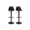 BARHOCKER schwarz Design (2er-Set) STEEVY - Schwarz, Kunststoff (43/102/38cm) - Miliboo