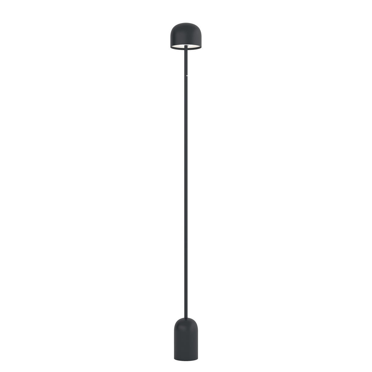 AKKU-STEHLEUCHTE - Eisen / Schwarz - Schwarz, Metall (13/13/140cm) - home24