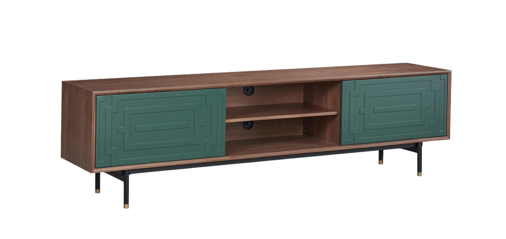 TV-LOWBOARD STILIG Walnuss 200x40x55 cm - Walnussfarben, Holzwerkstoff (200/55/40cm) - FURNLUX