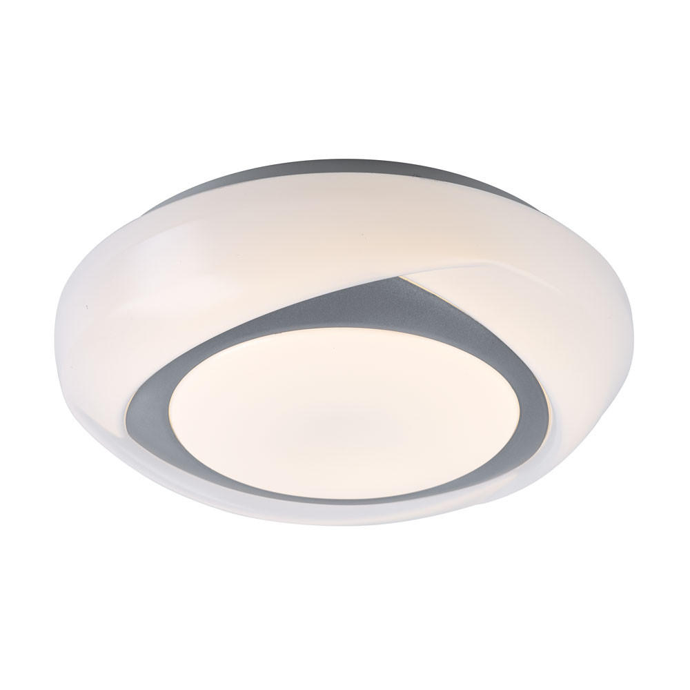 LED DECKENLEUCHTE Metall Weiß Rund - Weiß, Metall (35/35/9.5cm) - Globo Lighting