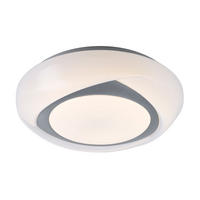 LED DECKENLEUCHTE Metall Weiß Rund - Weiß, Metall (35/35/9.5cm) - Globo Lighting