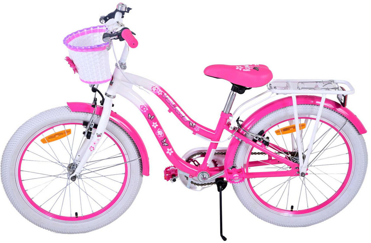 KINDERFAHRRAD Lovely - Mädchen - 20 Zoll - 2 Handbremsen - Rosa - Rosa, Metall (82cm) - TPFSports