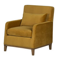SESSEL - Gelb, Holz/Textil (70/88/84cm) - home24