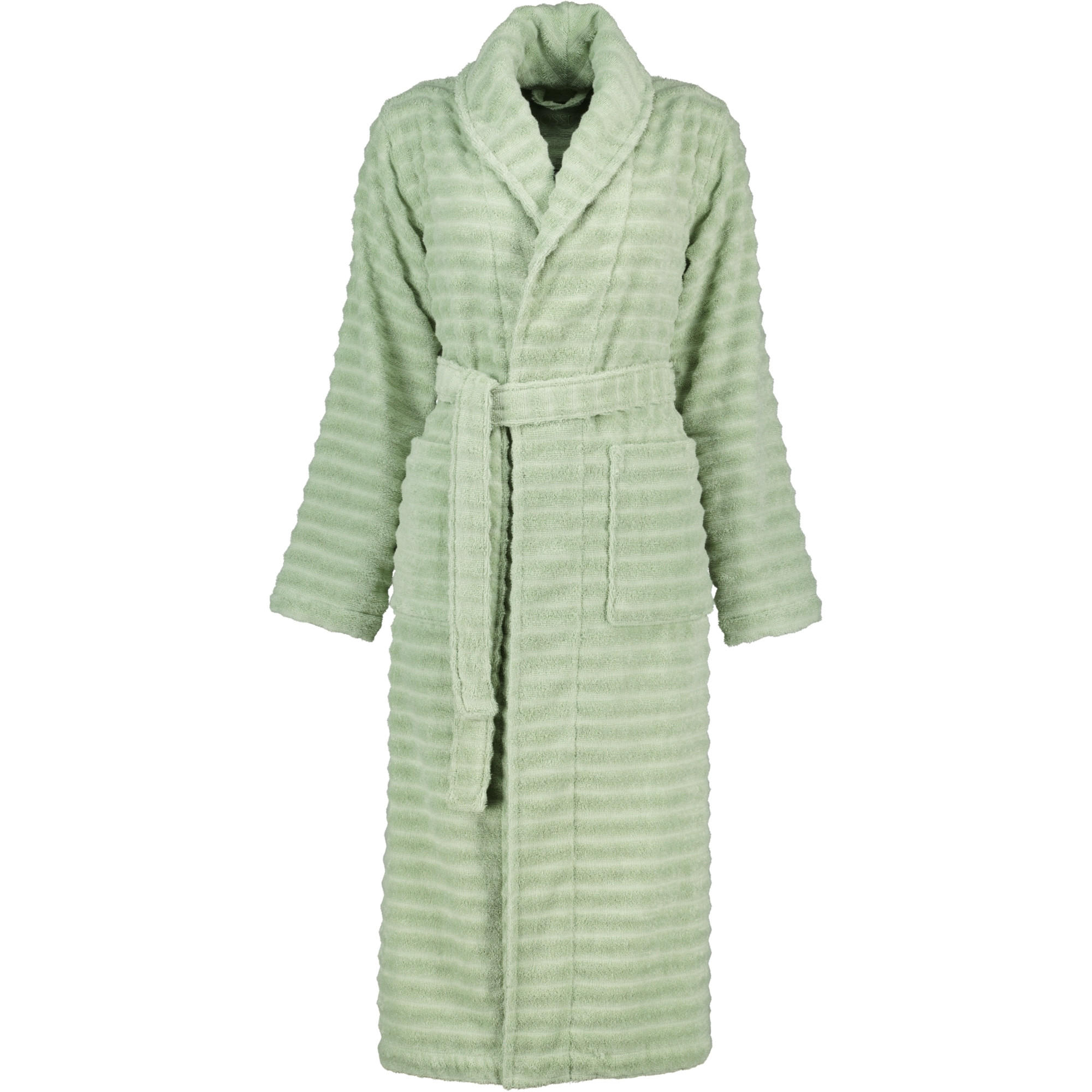 BADEMÄNTEL DAMEN SCHALKRAGEN COCO EUCALYPTUS - 5285 - Grün, Textil (Lnull) - Vossen