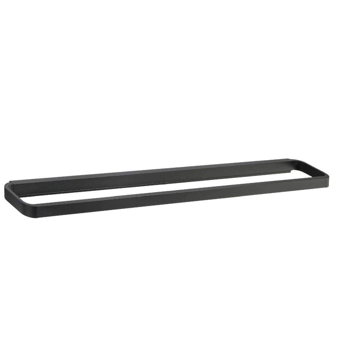 HANDTUCHHALTER Rim schwarz 70x7cm - Schwarz, Metall (70/2/7cm) - Zone Denmark