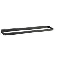HANDTUCHHALTER Rim schwarz 70x7cm - Schwarz, Metall (70/2/7cm) - Zone Denmark
