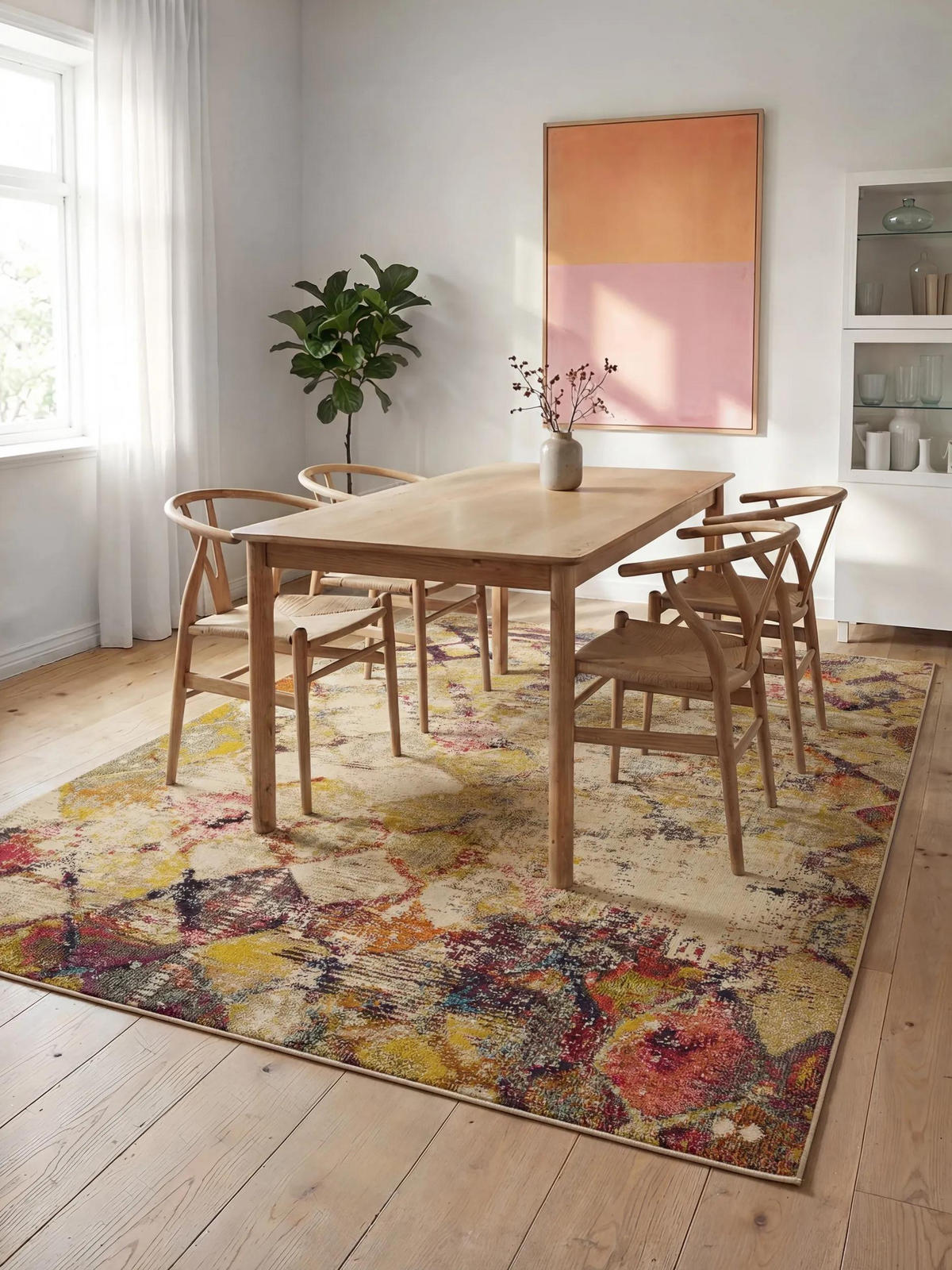 TEPPICH Casa Beige/Multicolor 120x170 cm - Beige, Textil (120/170cm) - benuta Nest