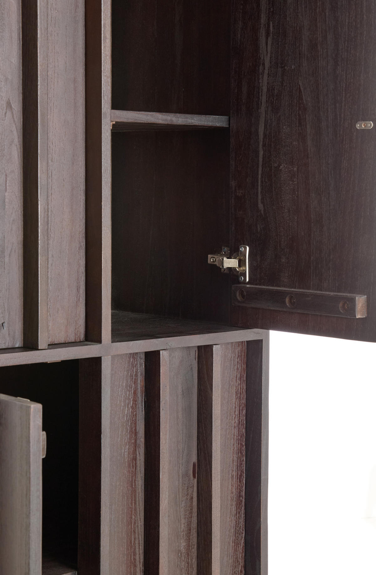 SCHRANK Lavinio Braun 75/45/200 cm - Braun, Holz (45/200/75cm) - Light & Living