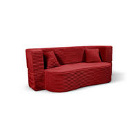 SCHLAFSOFA MYFOAM, Sofa mit Schlaffunktion, Farbe: Rot, Cordstoff - Rot, Textil (200/80/72cm) - Storez24