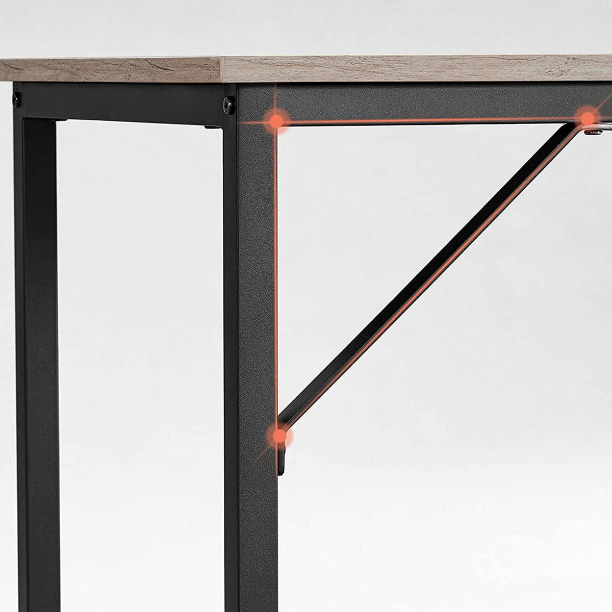 BÜROTISCH KINGSTON - Schwarz, Holzwerkstoff (140/60/75cm) - Hansiro