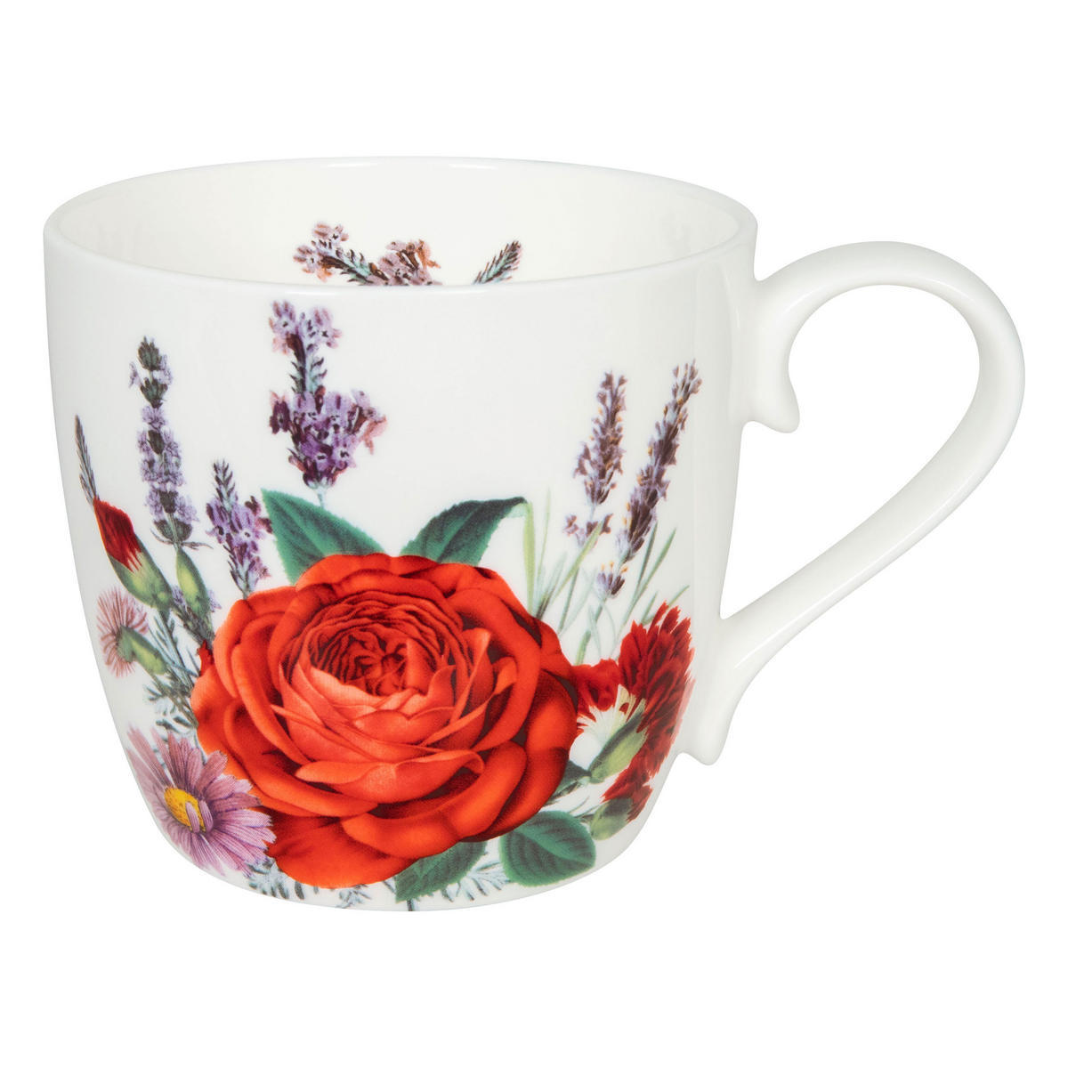 KAFFEEBECHER Gardening - Purple Lavendel Pure - Naturfarben, Keramik (0.45L) - Könitz