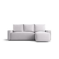ECKSOFA mit Schlaffunktion SAVIO Curio 80 Rechts - Hellgrau, Textil (232/140cm) - Bedante