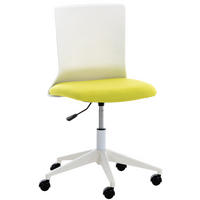DREHSTUHL Stoff grün - Weiß/Grün, Kunststoff/Textil (61/92/61cm) - CLP