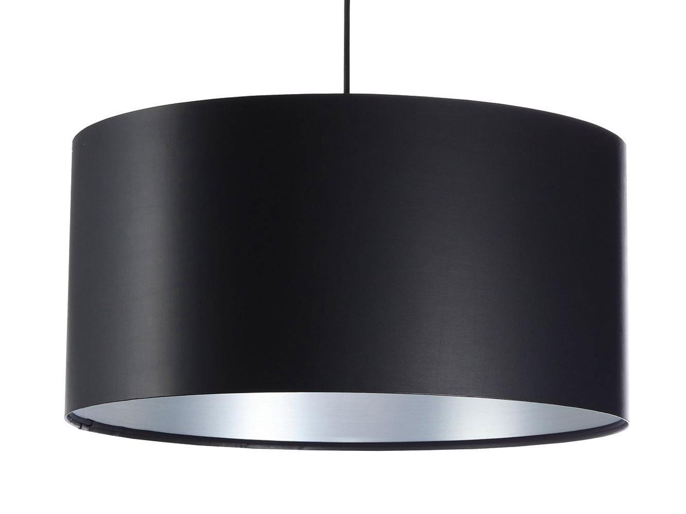 HÄNGELEUCHTE Schwarz 50/25 cm - Silberfarben/Schwarz, Kunststoff (50/0.8/25cm) - ONZENO