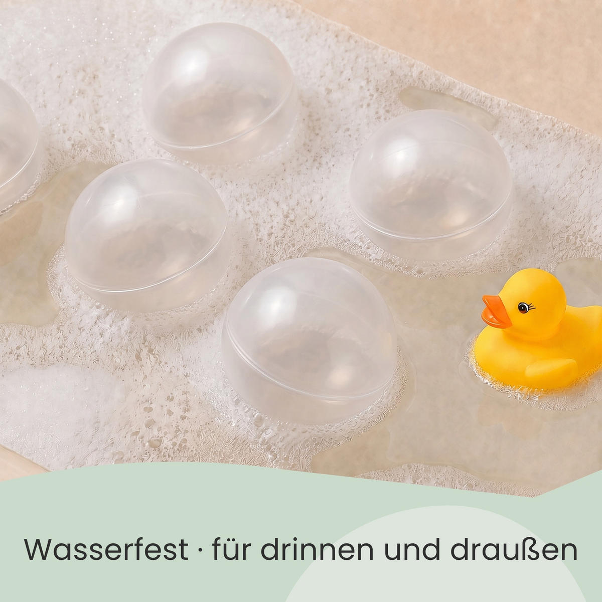 BÄLLEBAD-BÄLLE 50 Stück, Transparent, 5.5 cm - Multicolor, Kunststoff (5.5/5.5/5.5cm) - Littletom