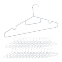 24XVEŠIAKY na šaty - sivá, kov/plast (40.5/18/0.5cm) - Relaxdays