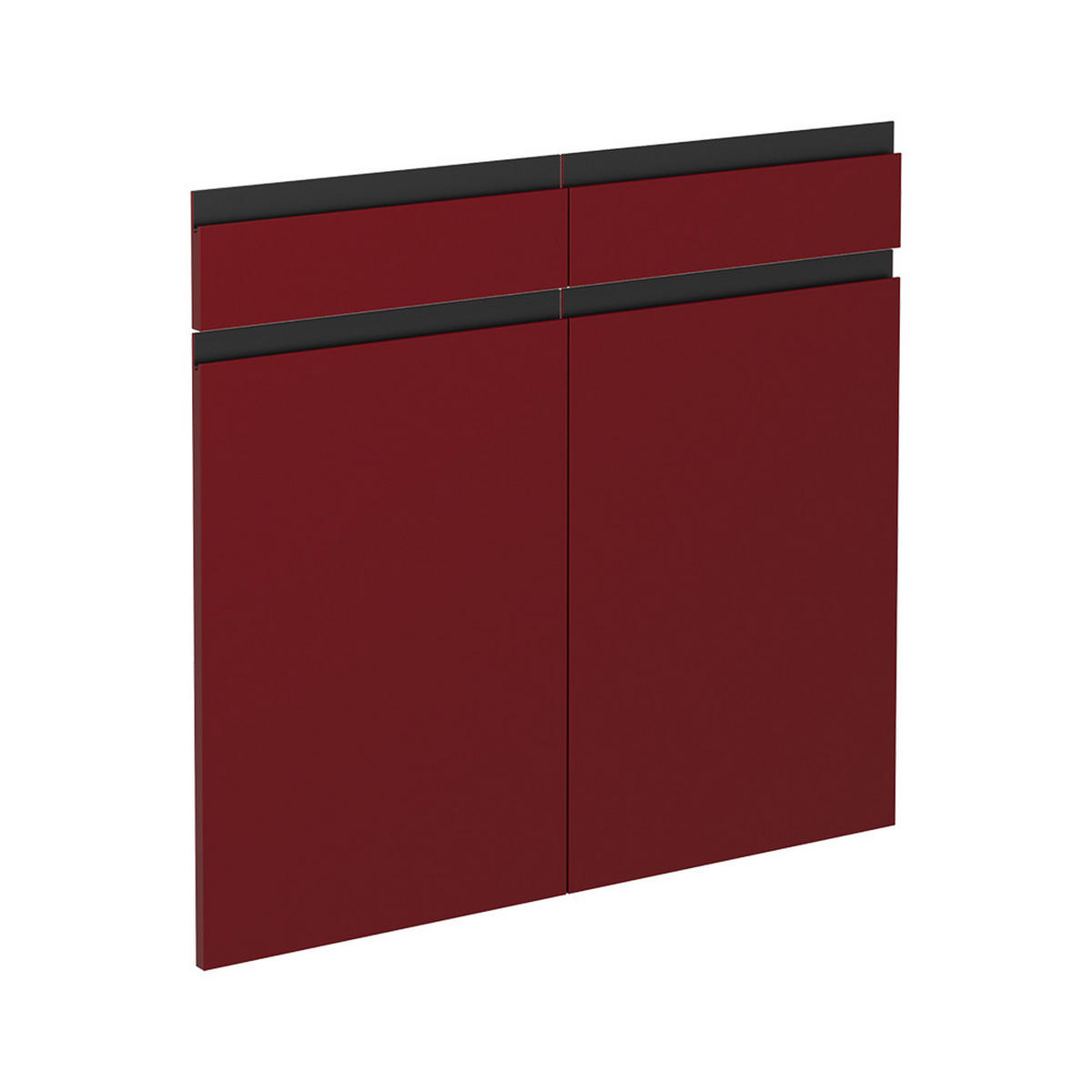KÜCHENFRONT R-Line Rot 79.2 x 70.8 cm Möbelfront für den Schubladenunterschrank - Rot, Holzwerkstoff (79.2/70.8/1.6cm) - Vicco