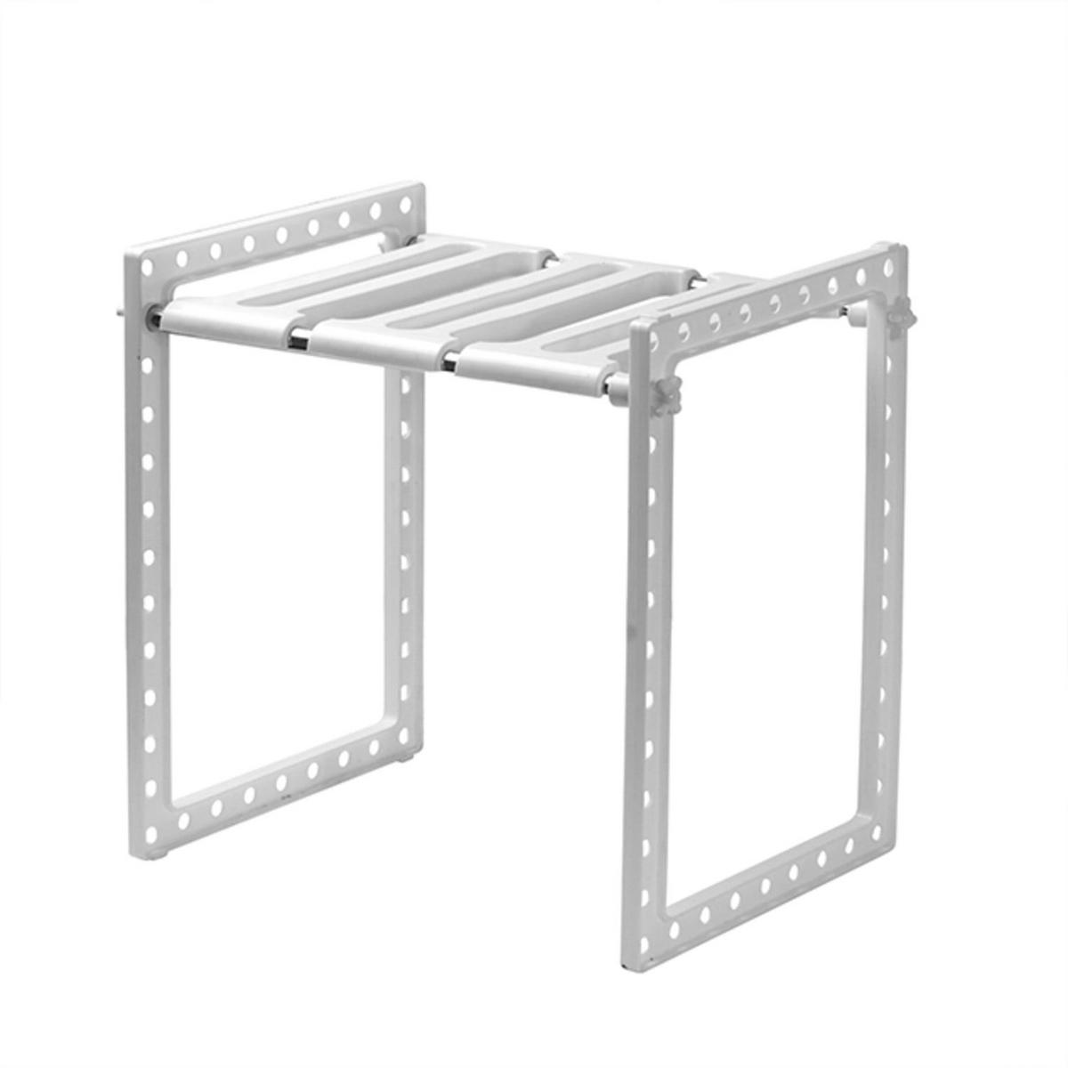 VÝSUVNÁ jednopatrová police pod dřez, šířka 38/65 cm - bílá, plast (26.5/38/27cm) - Calicosy