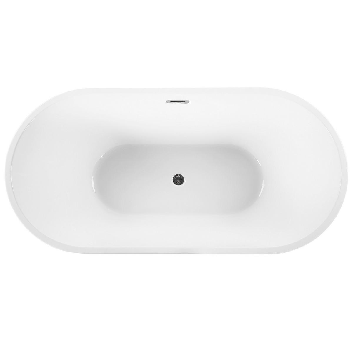 BADEWANNE FREISTEHEND 72x170x59 cm schwarz Havana - Schwarz, Kunststoff (72/59/170cm) - Beliani