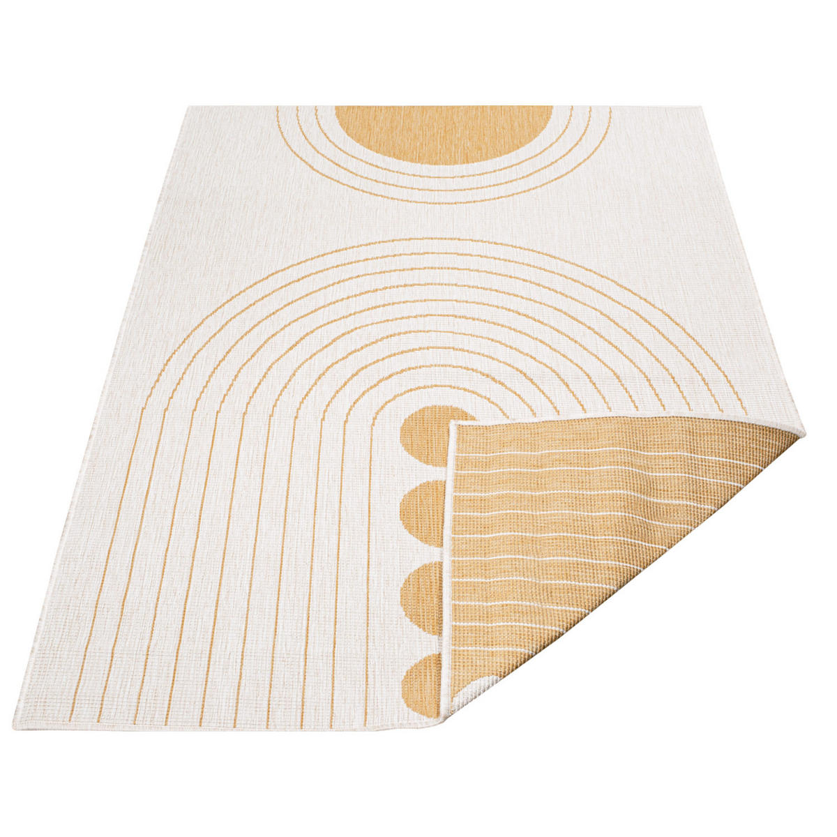 OUTDOOR-TEPPICH DuoRug 5739 Ockergelb 200x290 cm - Gelb, Textil (200/290cm) - carpet city