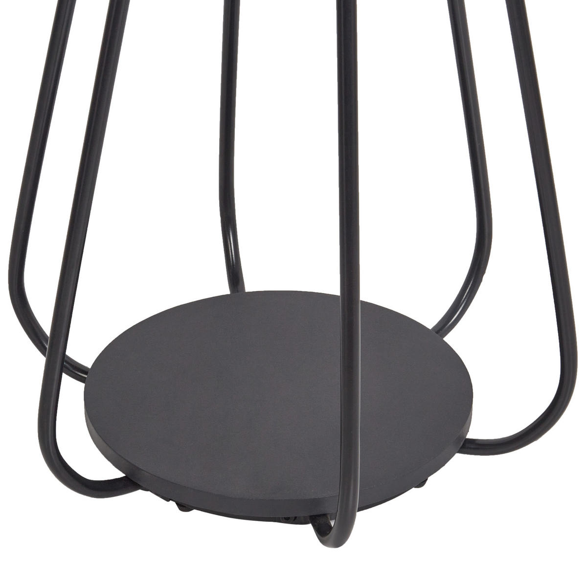 GARDEROBENSTÄNDER Metall schwarz 165 cm Ordway - Schwarz, Metall (42/165/42cm) - Beliani